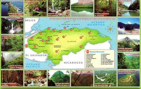 Mapa De Parques Nacionales De Honduras Mapa De Honduras Gambaran | Porn ...