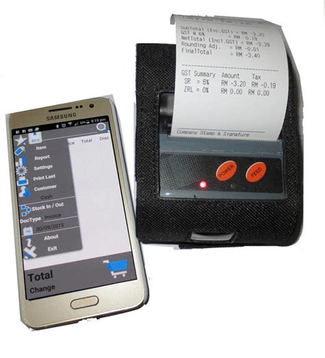 Android Mobile POS System w/ 2in Mobile Printer