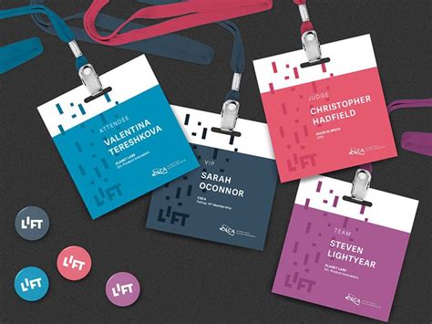 LIFT – Conference Materials | Name tag design, Conference branding ...