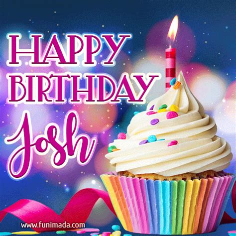 Happy Birthday Josh - Lovely Animated GIF | Funimada.com