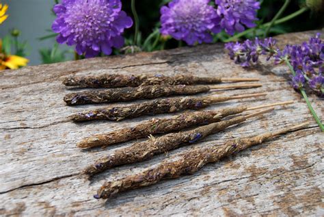 Lavender and Patchouli Incense, Homemade Artisan Incense, All Natural Hand rolled Incense Sticks ...