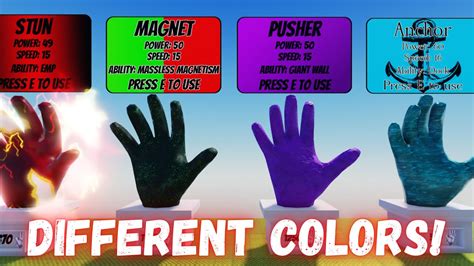 Slap Battles Gloves With Different Colors! - Roblox Slap Battles - YouTube