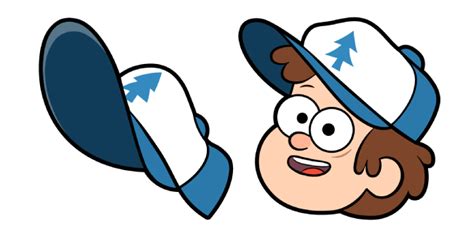 Gravity Falls Cursor with Dipper Pines and Hat - Sweezy Custom Cursors