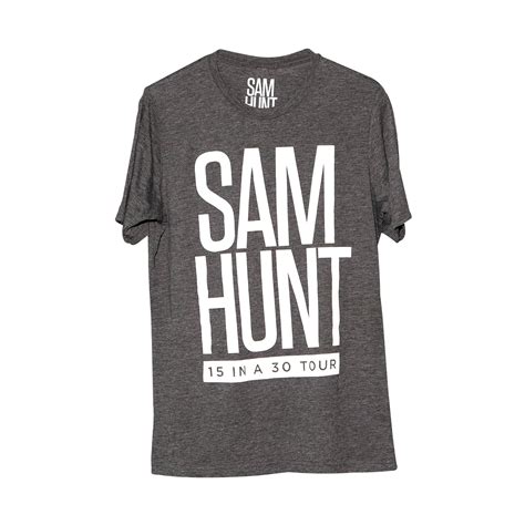 Grey Tour Tee | Shop the Sam Hunt Merch Official Store