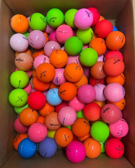 100 Used Color Golf Balls | SidelineSwap