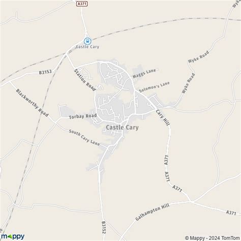 Map Castle Cary: map of Castle Cary (BA7 7) and practical information