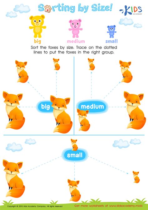 Sorting by Color and Size in Pre-K - Learning Material by Kids Academy