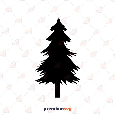 Christmas Tree Silhouette SVG, PNG, Clipart File | PremiumSVG