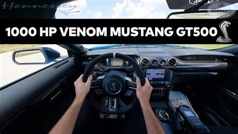 Watch This Hennessey Venom 1000 Shelby GT500 Mustang Unleash Fury