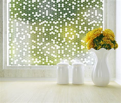 Honeycomb Frosted Window Film for Privacy | Modern Window Film