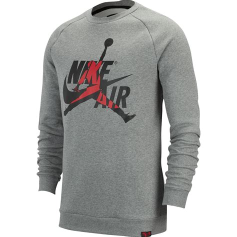 NIKE AIR JORDAN JUMPMAN CLASSICS CREW CARBON HEATHER for £55.00 ...