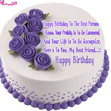 Happy Birthday Cake Images with Birthday Quotes for Best Friend ...