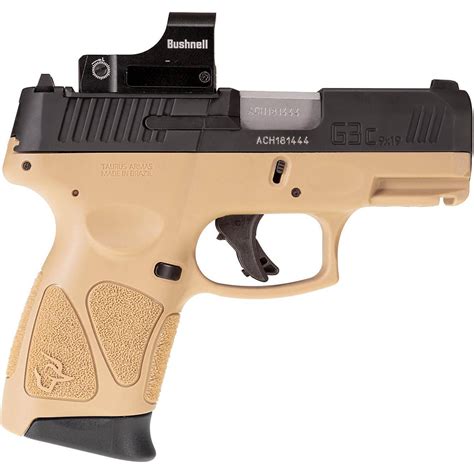 Taurus G3C T.O.R.O. 9mm Tan/Black Centerfire Pistol with Red Dot - $399 ...