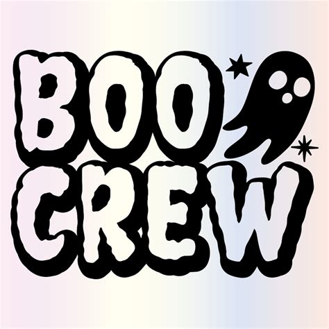 Boo Crew Svg Files for Cricut Funny Fall Kids Halloween Svg - Etsy