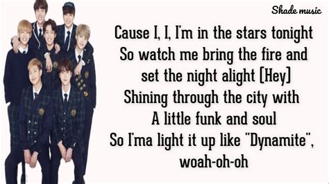 BTS - Dynamite [HD Lyrics] - YouTube