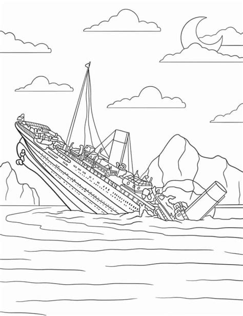 Titanic Coloring Pages Printable for Free Download