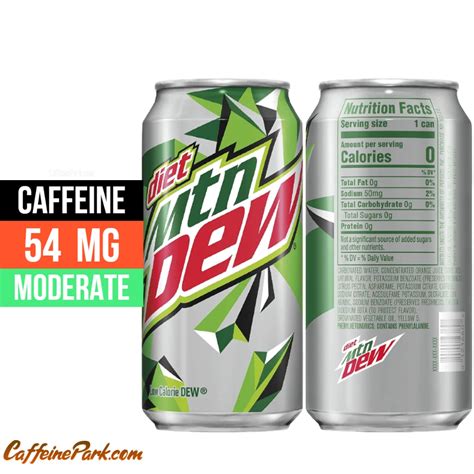 How much caffeine is in Diet Mountain Dew? | Diet mountain dew ...