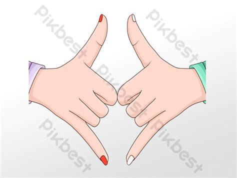 Cartoon Cute 666 Gesture PNG Images | PSD Free Download - Pikbest