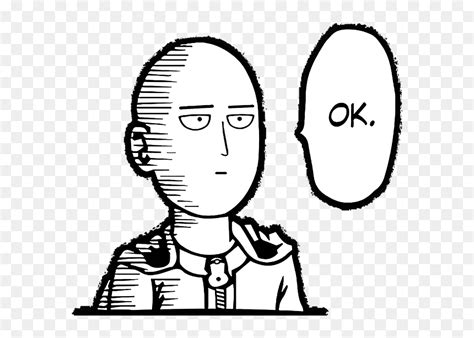 One Punch Man Easy Drawing, HD Png Download - vhv