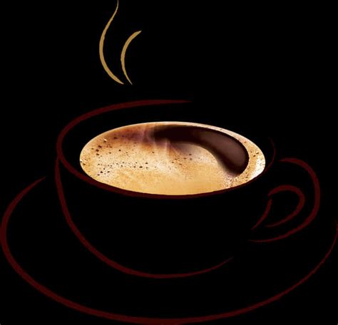 Download Steaming Coffee Cup Artistic Design | Wallpapers.com