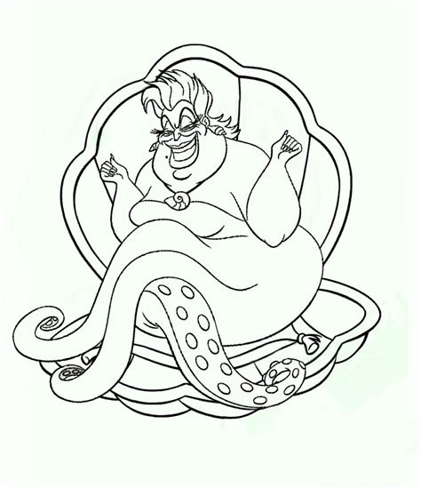 Ursula Coloring page by xLexieRusso2 on DeviantArt