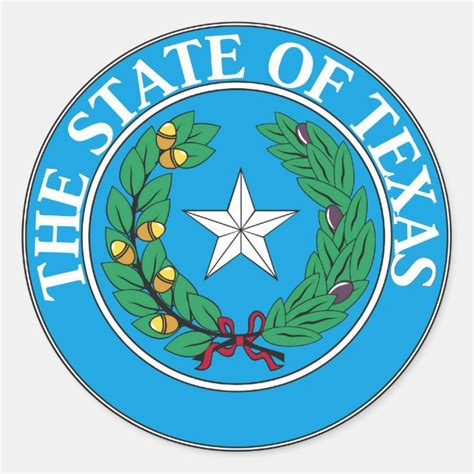 Texas State Seal and Motto | Zazzle.co.uk