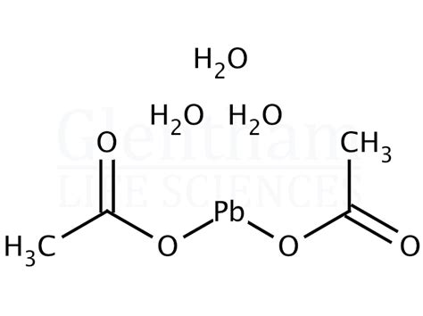 Lead(II) acetate trihydrate, 99.5+% (CAS 6080-56-4) | Glentham Life Sciences