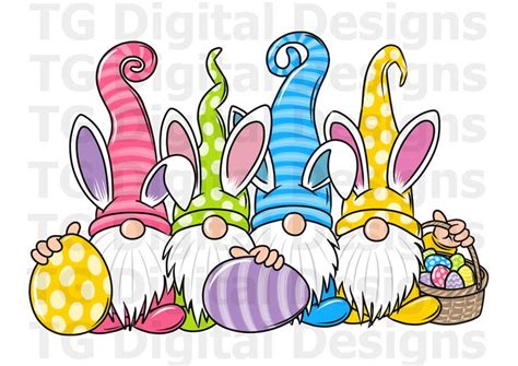 Easter Gnomes Bunny PNG Easter Gnome Bunny Shirt Design Easter | Etsy Norway | Easter drawings ...