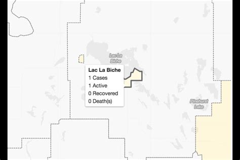 Map shows first Lac La Biche COVID case - Lakeland News