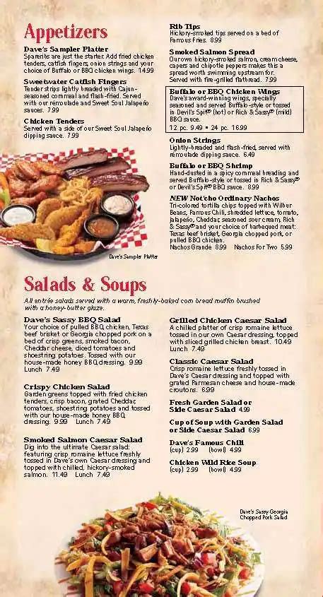 Famous Dave's Menu, Menu for Famous Dave's, Woodbridge, Prince William County - Urbanspoon/Zomato