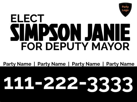 Election Campaign Poster Yard Sign Template | PosterMyWall