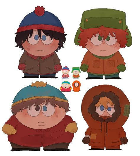 old redraw of the main boys #southpark | Kenny south park, South park characters, South park anime