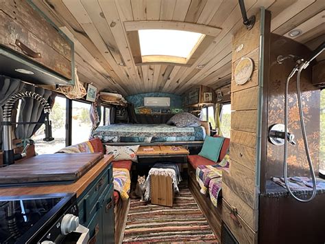 See inside a school bus turned tiny home on sale for $75K