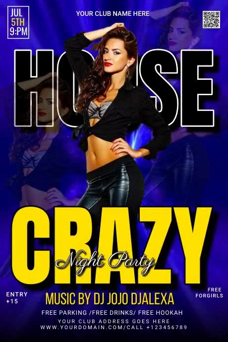 Copy of CRAZY HOUSE PARTY (1) | PosterMyWall