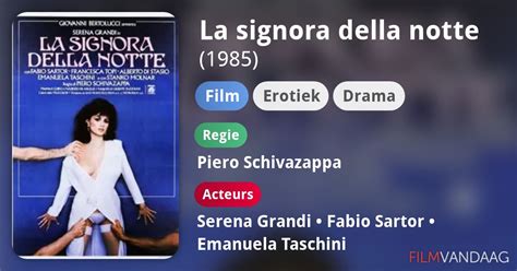 Alle acteurs in La signora della notte (film, 1985) - FilmVandaag.nl