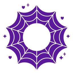 Sparkly Cobweb Halloween Icon PNG & SVG Design For T-Shirts