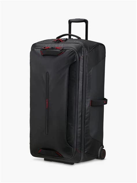 Samsonite Ecodiver Duffle 2-Wheel 79cm Recycled Large Suitcase, Black