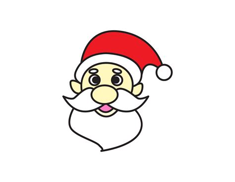 How To Draw a Cute Cartoon Santa Claus for Little Kiddies - Simple ...