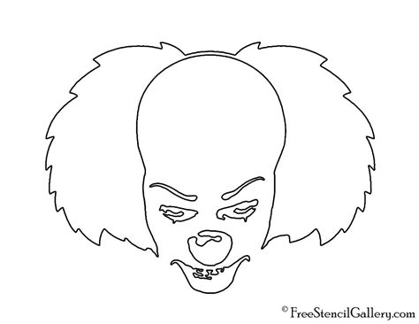 20+ Easy Scary Clown Pumpkin Stencils