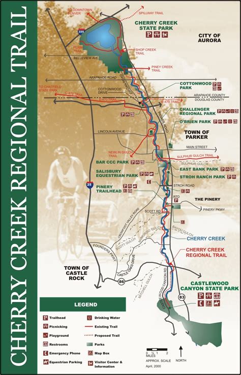 Cherry Creek Bike Path Denver Map - United States Map