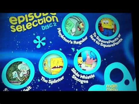 Spongebob the complete sixth season DVD Main menu - YouTube