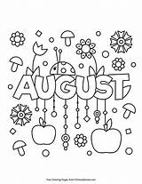 August Coloring Pages For Pre K sketch template