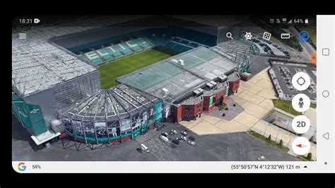 Celtic FC Stadium / Celtic Park / scotland / Google Earth 3D maps - YouTube