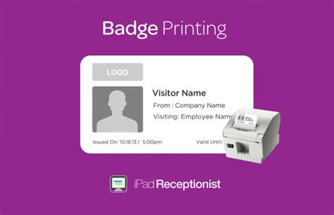 Visitor Badge Printing System | Office Badge Printer | The Receptionist