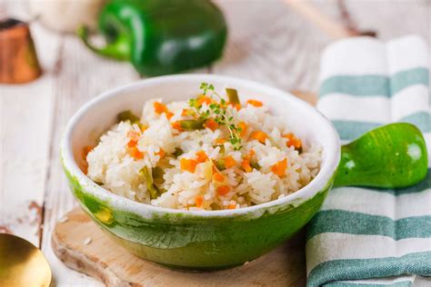 Steamed Rice With Vegetables