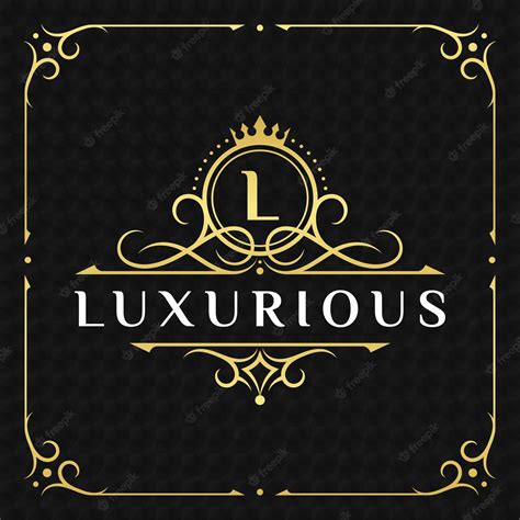 Premium Vector | Gold luxury crown ornamental logo