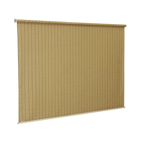 Coolaroo 72-in Cordless Bamboo High-density Polyethylene Light Filtering Vertical Blinds (Common ...