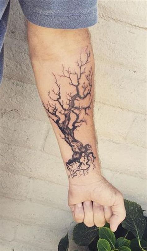 Oak Tree Tattoo Forearm