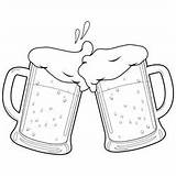 Beer Mug Coloring Root Icon Float Clipart Pages Cliparts Printable  sketch template