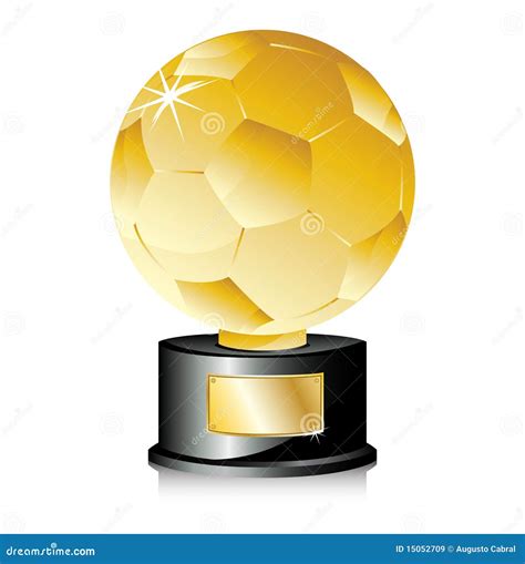 Golden Ball Soccer Trophy Royalty Free Stock Images - Image: 15052709